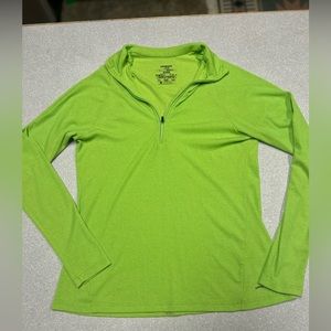 Patagonia brand NWOT size large neon green women’s pullover